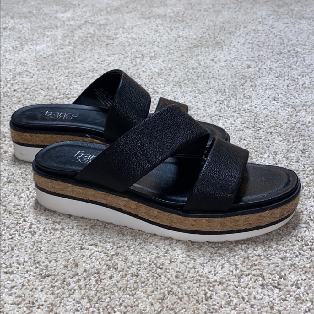 Franco Sarto Womens Taraja Espadrille Slide Sandal